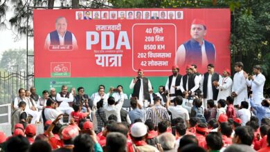 Samajwadi Party and former Chief Minister Akhilesh Yadav concluded the “Samajwadi PDA Cycle Yatra” in Saifai Etawah today.