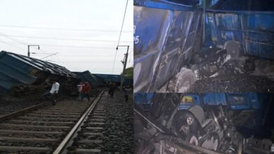 Bhopal- Goods train loaded with coal derailed near Patharia, seven coaches overturned