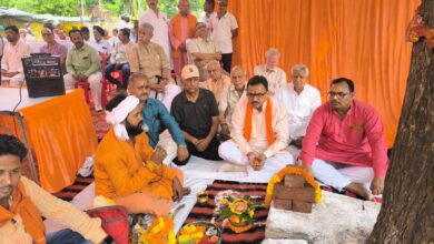 Sultanpur news: Municipal president and senior citizens performed Bhoomi Pujan, renovation work will start soon