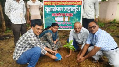 Kaushambhi news: Large tree plantation program completed in Government College Sirathu, Kaushambhi