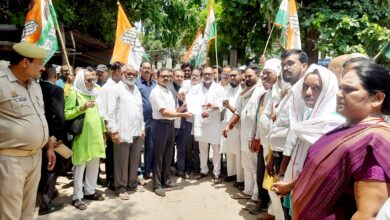 Pratapgarh news: Congress's strong protest in Pratapgarh regarding farmers' problems