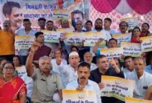 Congress ka Halla Bol: Congress's attack on deteriorating law and order, protest in Haldwani