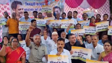 Congress ka Halla Bol: Congress's attack on deteriorating law and order, protest in Haldwani