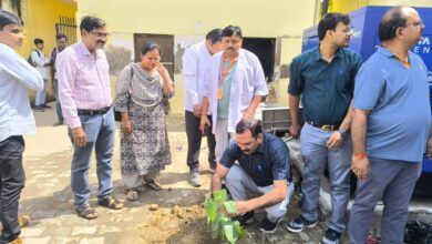 Sultanpur news: Peepal tree replanted in the Autonomous Government Medical College campus