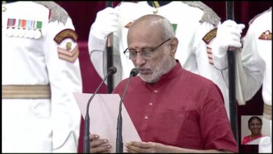 CP Radhakrishnan took the oath: CP Radhakrishnan became the 15th Vice President of the country, the President administered the oath.