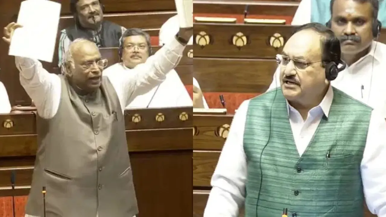 Anti-Paper Leak Bill Debate: राज्यसभा में खरगे के बयान पर मचा बवाल, मनुस्मृति टिप्पणी से गरमाई सियासत