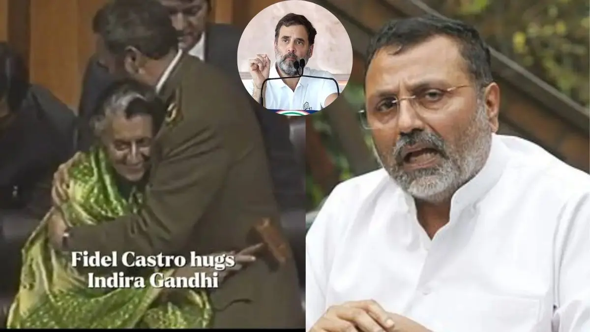 राहुल गांधी के बयान पर सियासी घमासान, निशिकांत दुबे ने इंदिरा गांधी की तस्वीर शेयर कर पूछा- ‘फिर ये क्या था?’