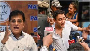 किरीट सोमैया, इमरान खान अभिनेता, मुंबई पुलिस, CJP प्रदर्शन, अगस्त क्रांति मैदान, इमरान खान निर्वासन मांग, तुषार गांधी, SIR विवाद, OCI नियम।